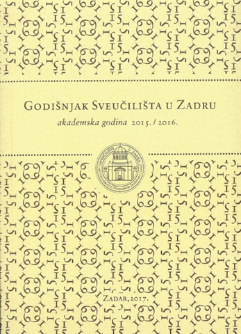 Godišnjak Sveučilišta u Zadru akademska godina 2015./2016.